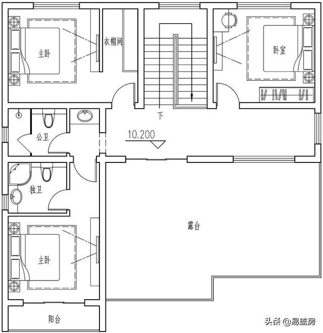 湖南四层欧式别墅设计方案，堂屋+茶室+KTV+露台