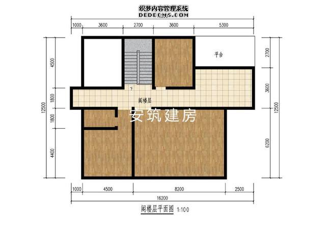 造价不到20万乡村一层坡屋顶房子户型图，外墙为文化石