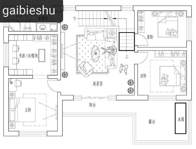 北京二层中式徽派别墅自建房户型图，附完工实拍图