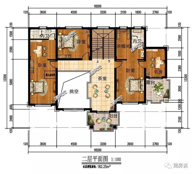 大户型欧式豪华二层半别墅设计图，高端自建房方案