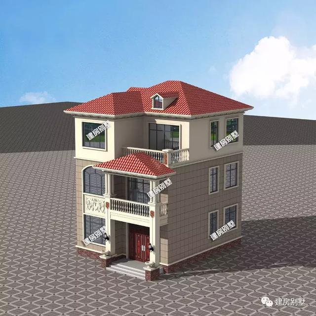 开间8-9米的新民居设计，小宅基地也能建好房