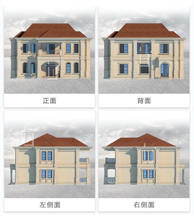欧罗巴风格二层别墅设计户型方案图，看完才知道为什么都去农村自建房