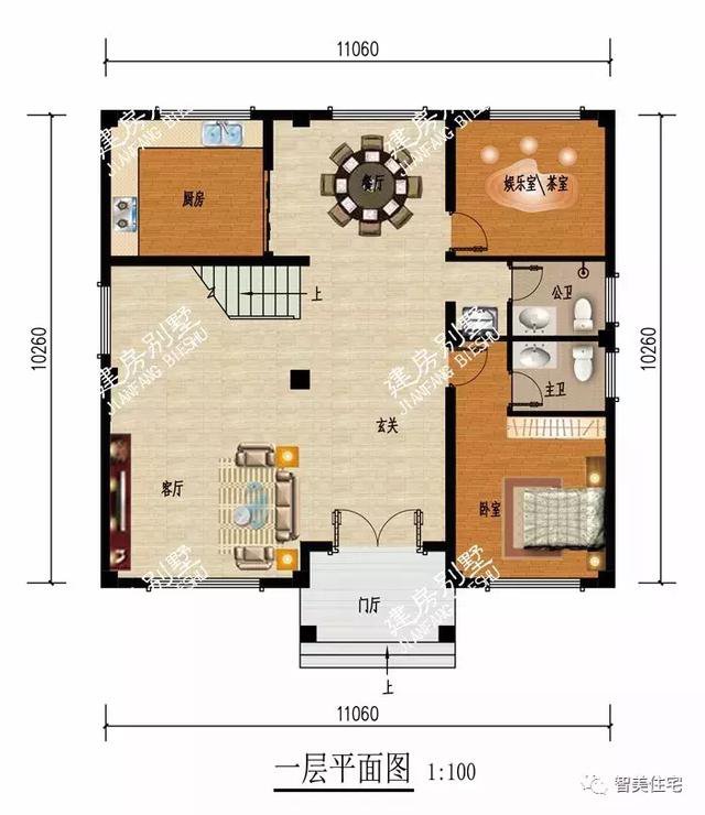 云南和江西喜欢的三层自建房屋户型图，面宽12米左右
