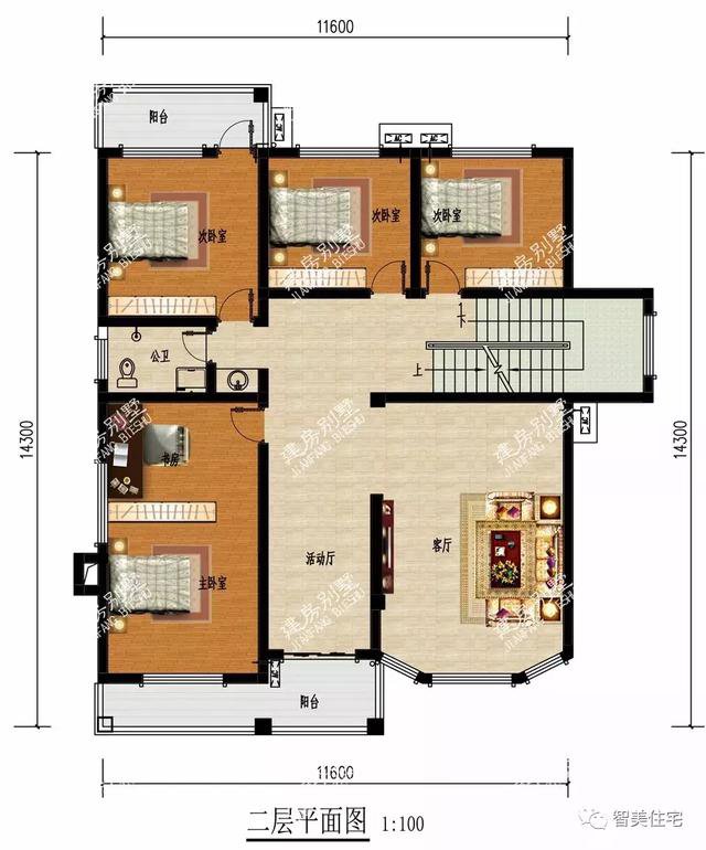 云南和江西喜欢的三层自建房屋户型图，面宽12米左右