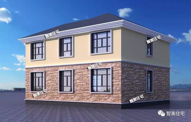 12.6×10米农村二层自建房子户型方案图，大小正合适