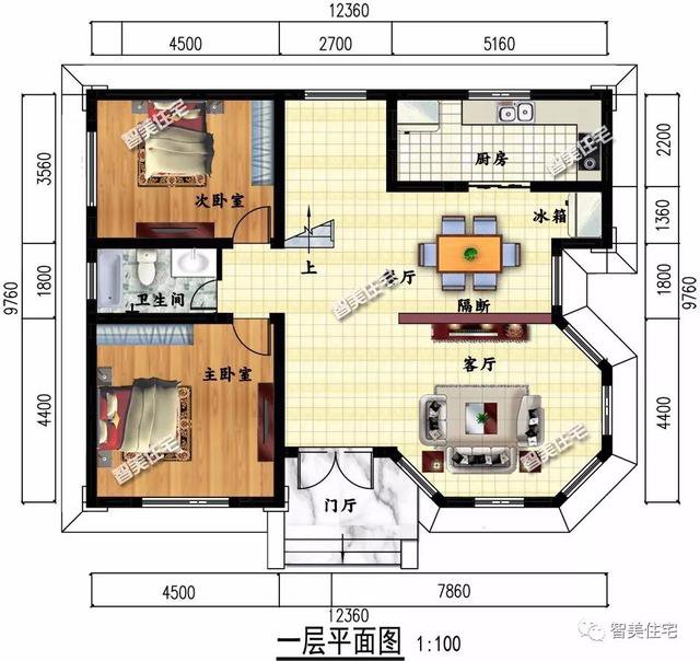 2栋城堡式豪宅别墅设计图，客厅挑空复式设计