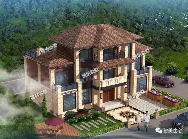 新中式风格的豪华别墅，占地200多平，有钱有品位的人会建