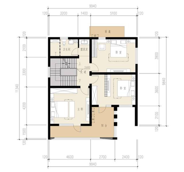 9.9×9.8米现代三层别墅，小宅基地上最紧凑好用的盖法