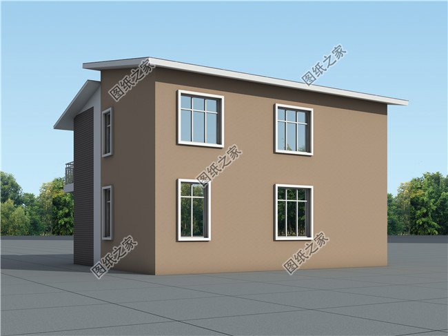 115平方米新农村带阁楼二层小别墅设计图纸带外观图