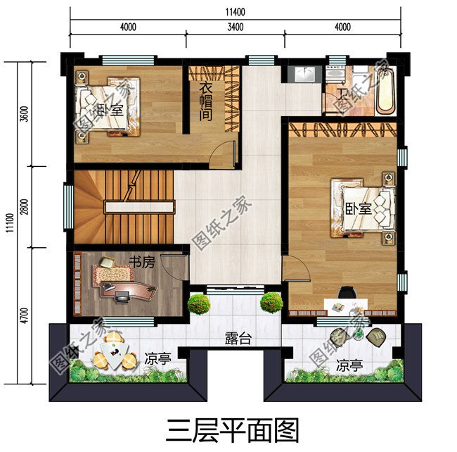 130平新农村三层房屋设计图纸，预算30万以内，盖房推荐