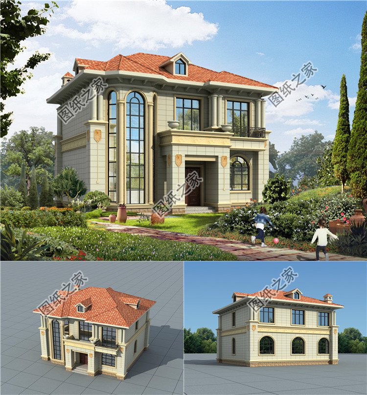 二层欧式复式别墅设计图