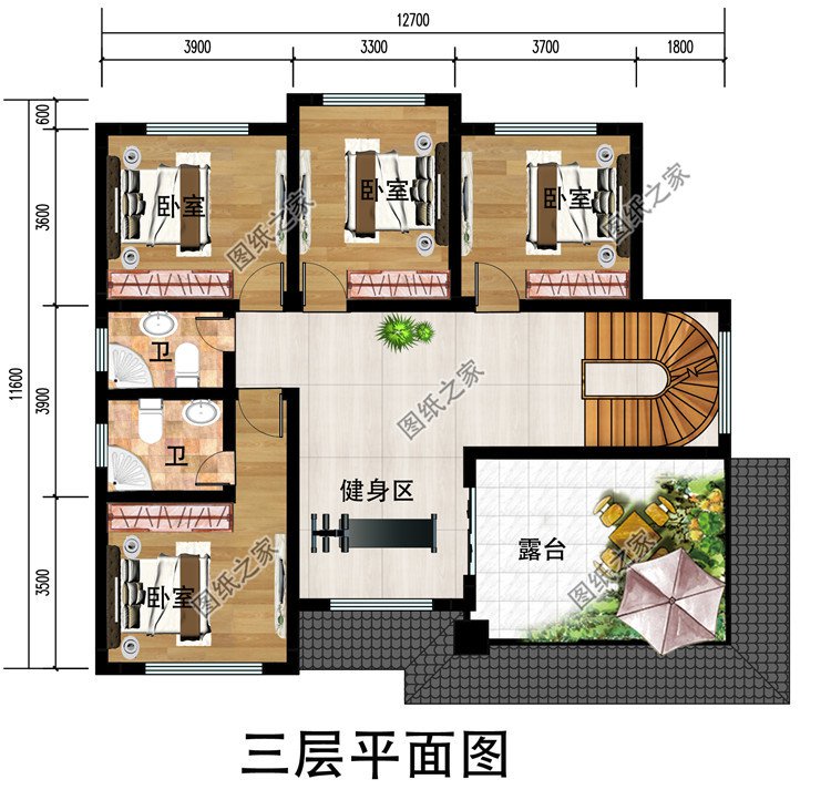 人气颇高的三层新中式别墅方案，五种户型，五种尺寸
