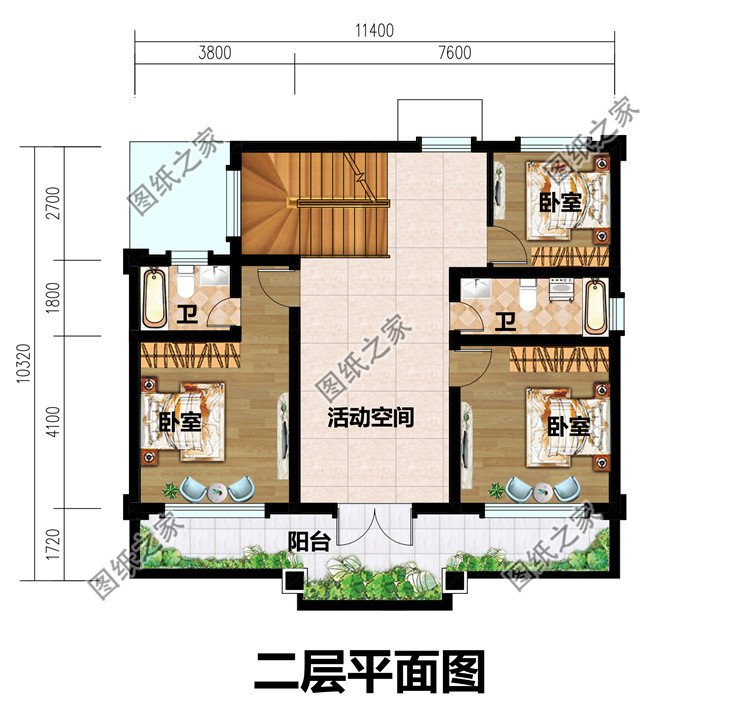 新款两层新中式别墅设计方案
