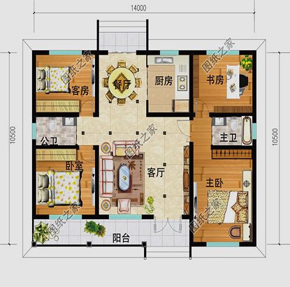 乡下自建房子户型效果图