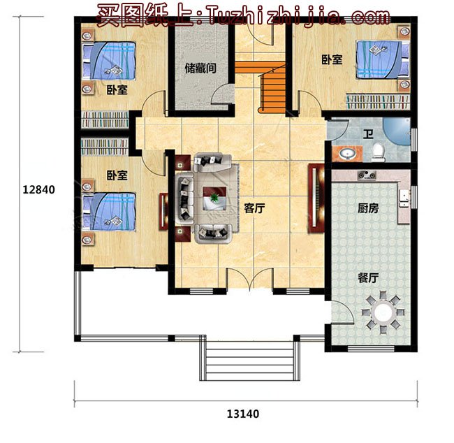 13*12米自建房设计图，2024最新设计，不看一定会后悔