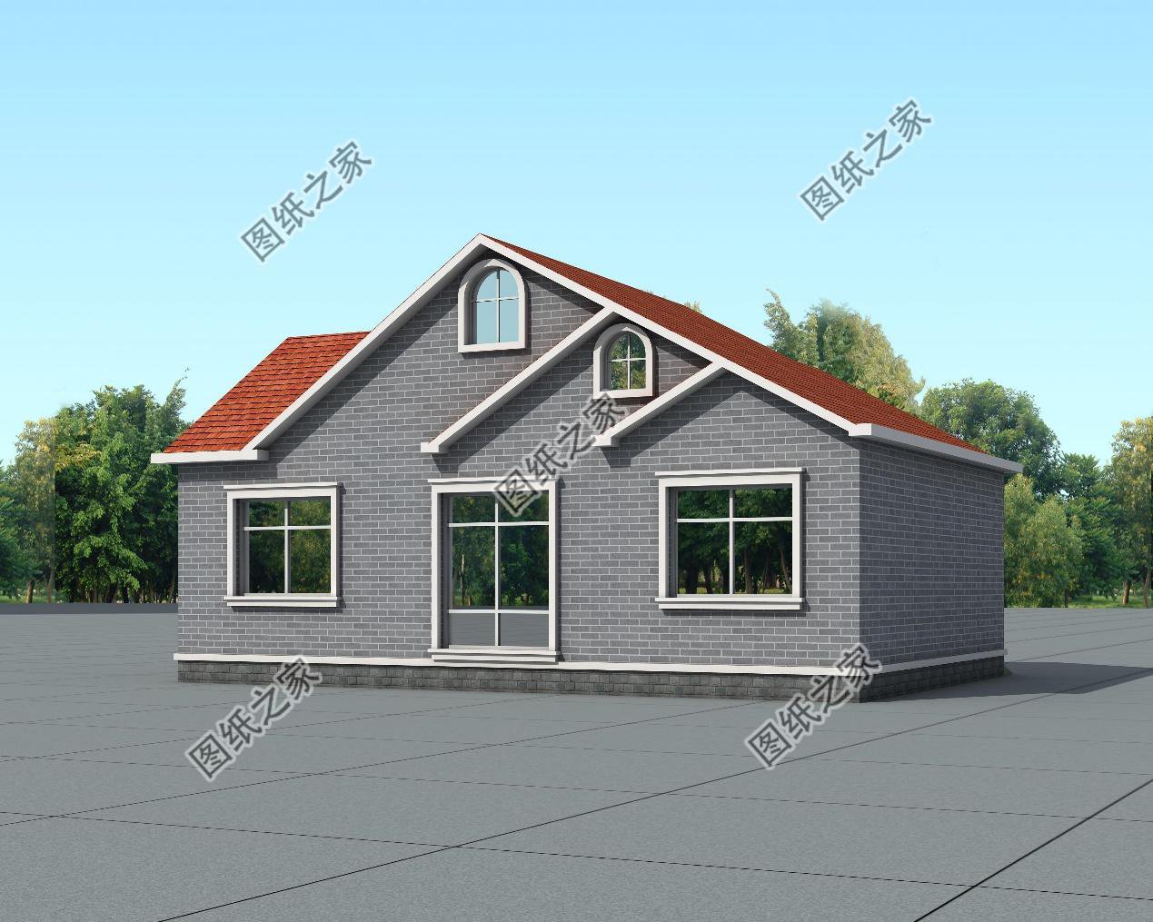 80平米农村简单房子效果图，小户型，全部送给你