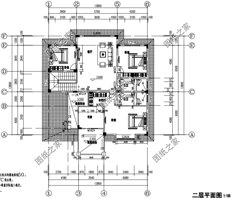 6套高颜值别墅效果图带户型图，美观实用，百看不厌