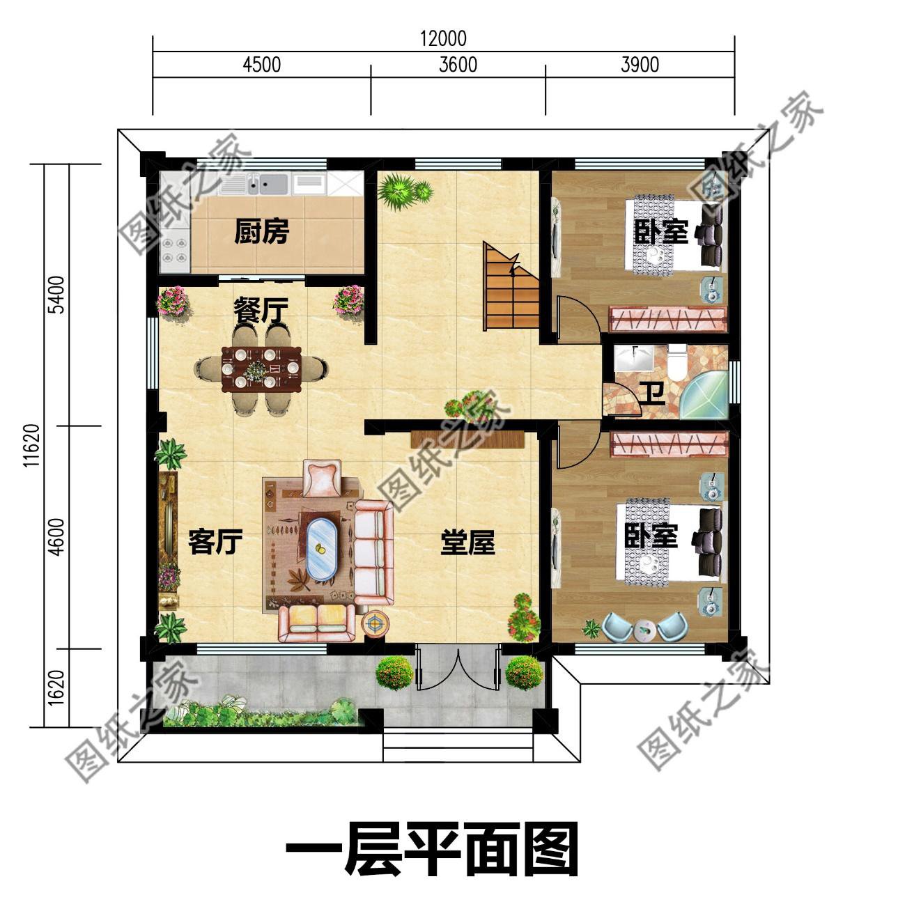 2024年建房热门款图纸，120平左右，总有一套是你的菜