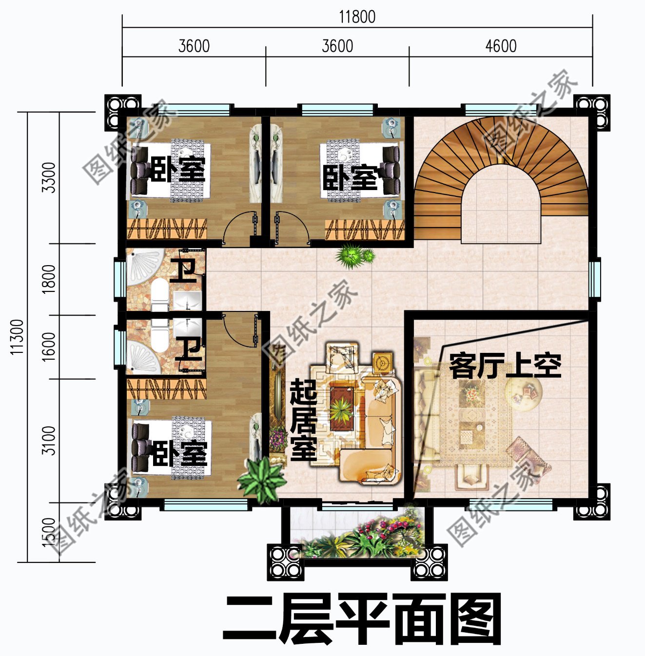 2024年建房热门款图纸，120平左右，总有一套是你的菜