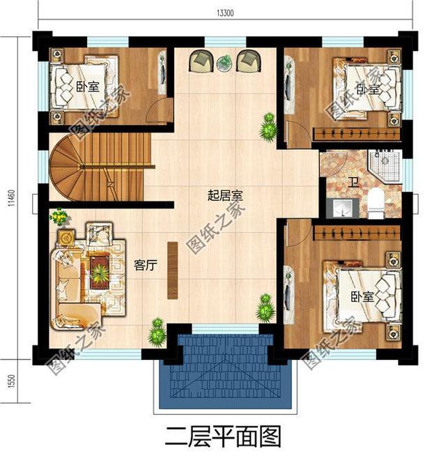 2024农村新款别墅图带地下室，经济实用，你想要的层数都有