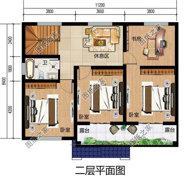 2024年新款农村自建二层别墅图，造价15万，趁现在赶紧建