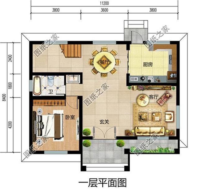 2024年新款农村自建二层别墅图，造价15万，趁现在赶紧建