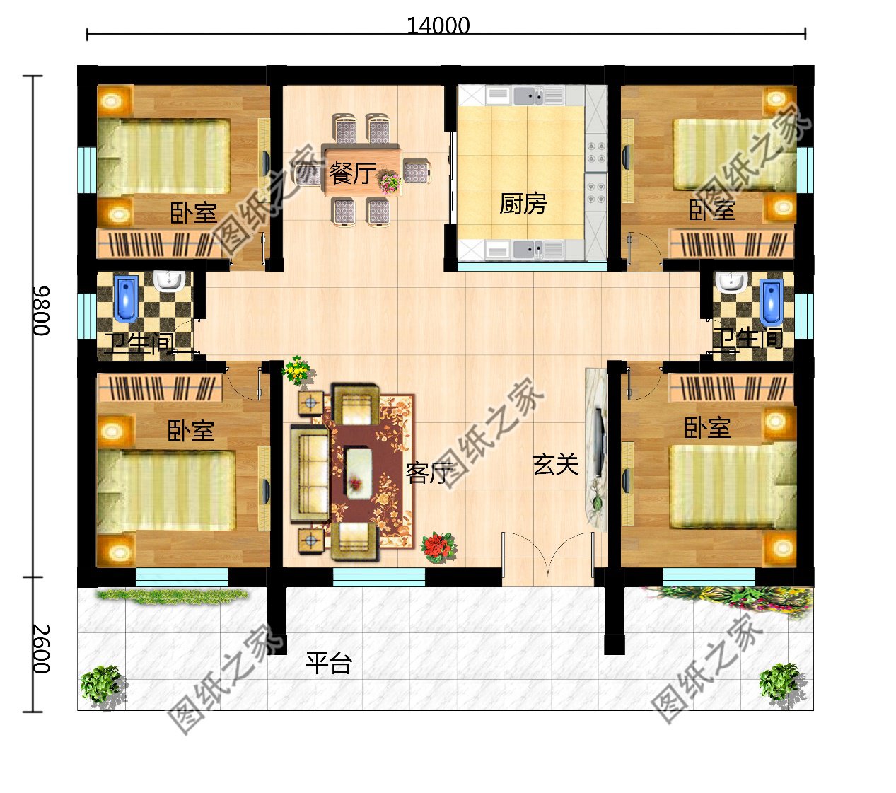 2024年新款现代风格别墅图，一层到三层都有，谁说农村不能建