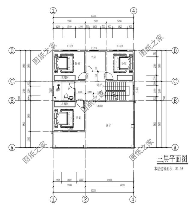 10×12米三层小别墅图， 好看实用造价还不高，舒适感爆棚！