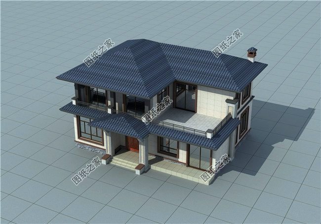 大户型的二层别墅设计图，16米×12的房屋设计图给你挣足了面子