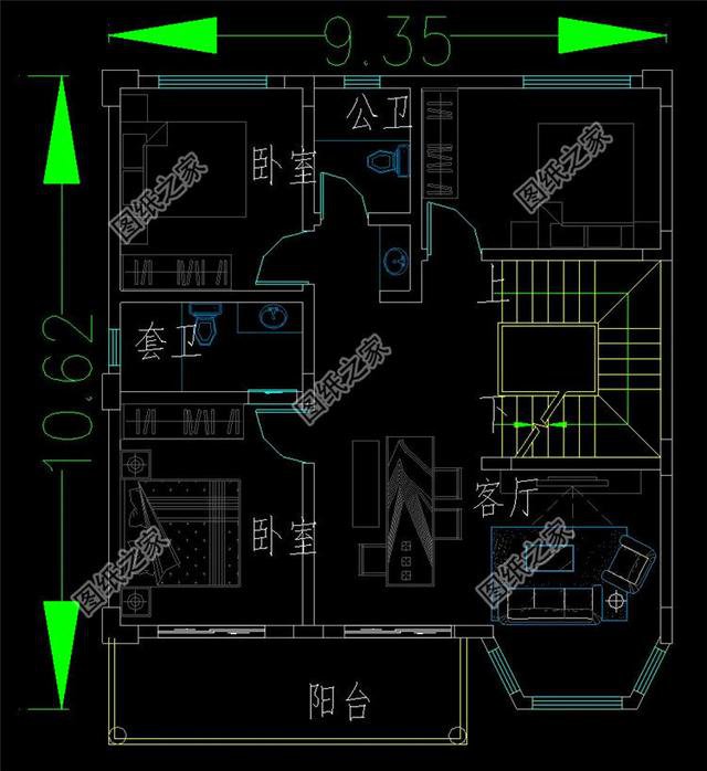 看到这三款三间三层半别墅式样图，家里人见了都心动，而我是激动！