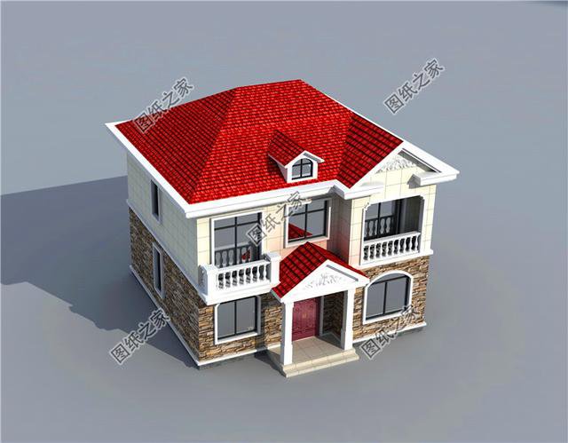 准备回老家盖房子了，三款10×10二层别墅外观效果图，你们觉得哪套好？