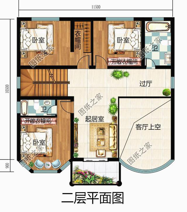 120平方房子设计图，看似简单的空间，能活出舒适的模样
