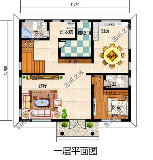 2024款农村三层别墅设计图，简单实用，收藏图纸早晚用得上