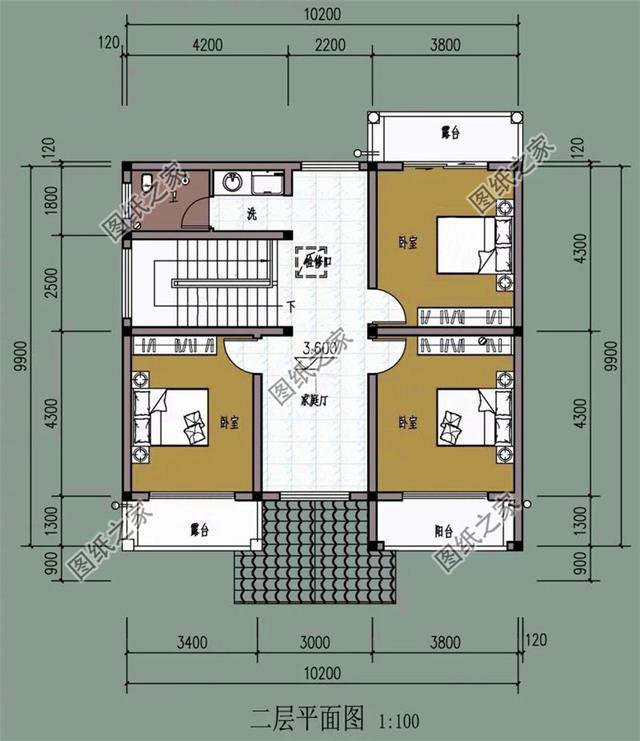 10x14米农村建房图纸图片