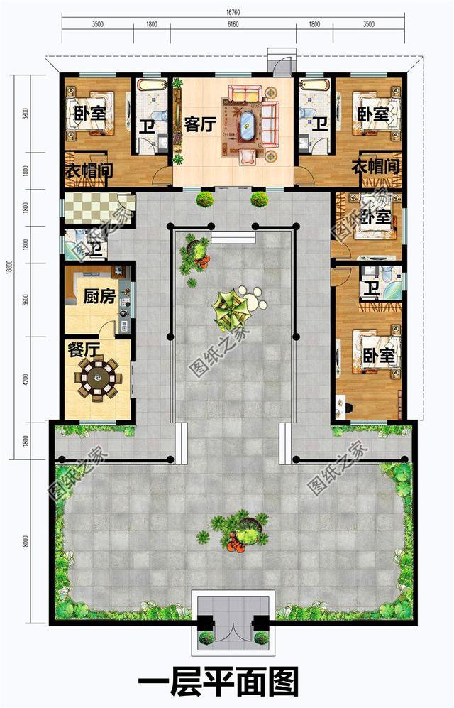 农村中式自建房效果图，回村盖栋这样的平房绝对有面子，实景房子更漂亮