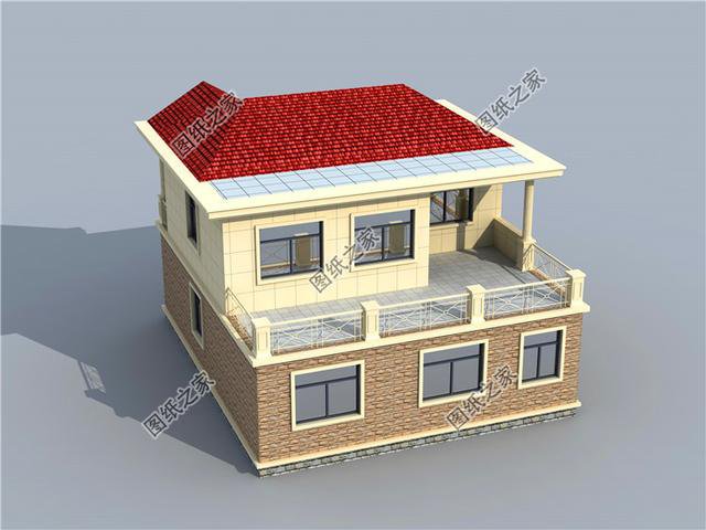 农村二层9×11米房子设计图，施工简单造价经济，第一款16万可以建