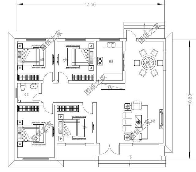 农村普通一层，清新又实用，开春建一套开启一年好运