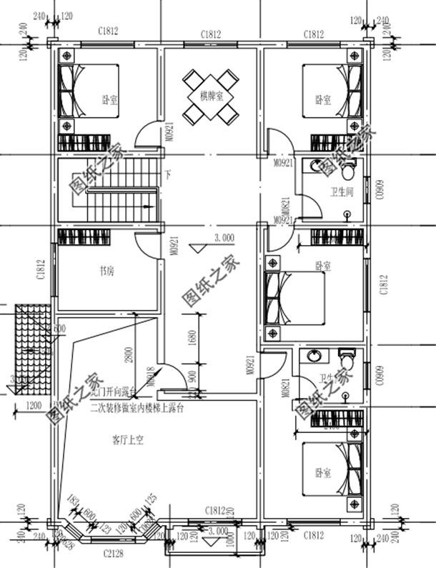 农村新款二层房屋设计图，每天进进出出，怎么着也得认真挑一下吧