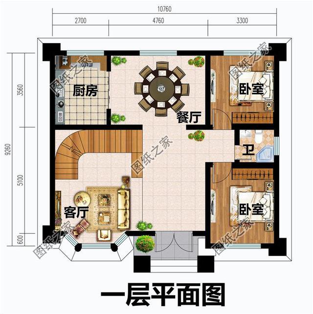 100平方二层小洋楼，3套最新出炉户型图，今年建房不愁没款式