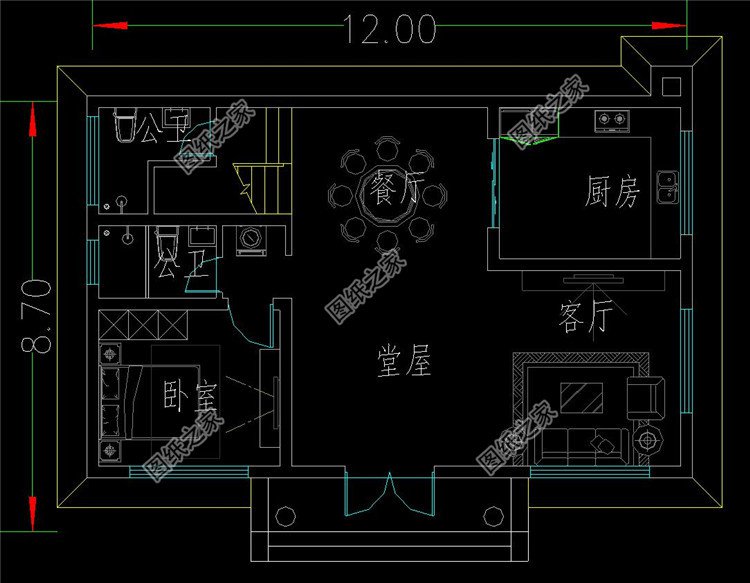 二層平頂別墅設計圖漂亮經濟實用二層農村小別墅最新房屋設計圖