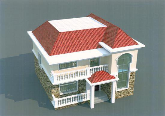 新款占地11×12米农村自建房设计图，最适合农村的二层别墅，耐看又实用