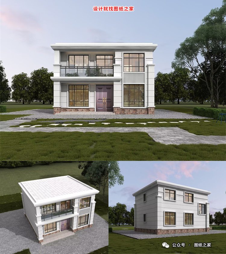 10款农村二层别墅设计图，性价比拉满！