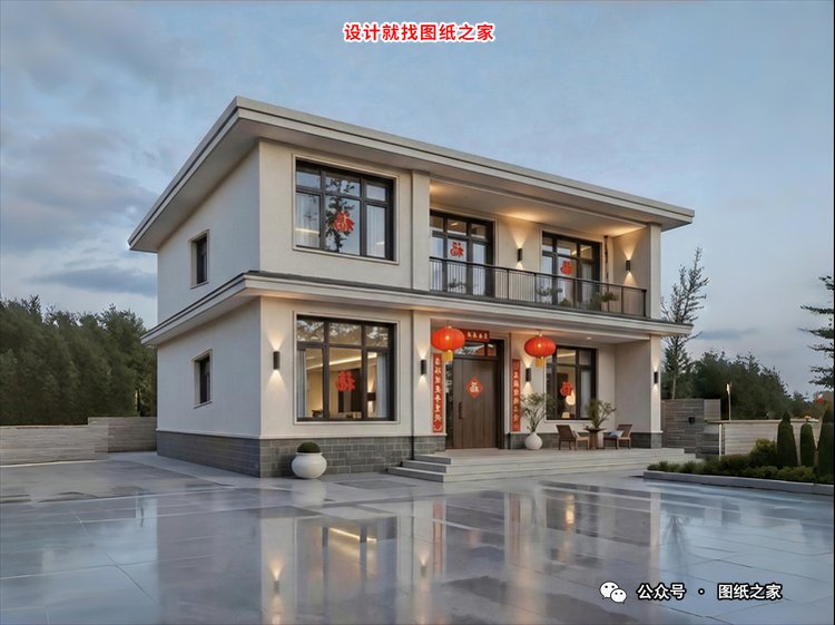 10款农村二层别墅设计图，性价比拉满！