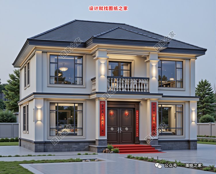 10款农村二层别墅设计图，性价比拉满！