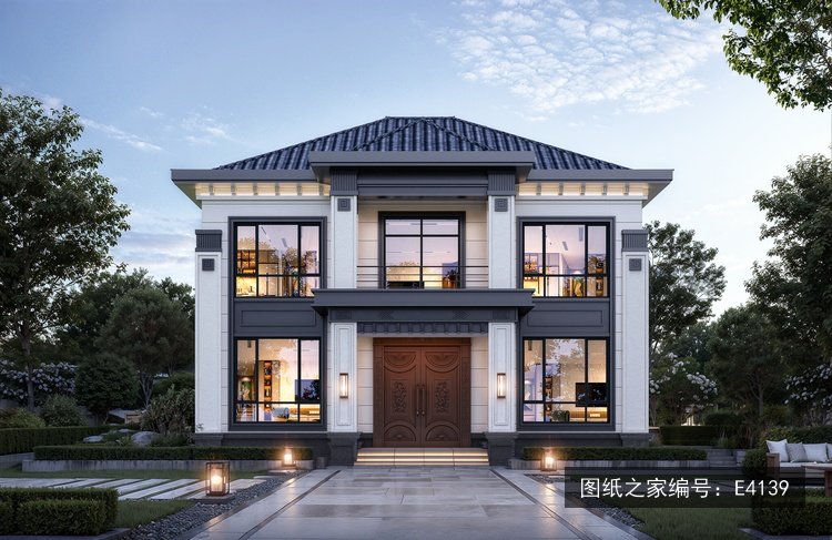 2026邻居都夸好！面宽12米二层别墅设计TOP15，图纸速存