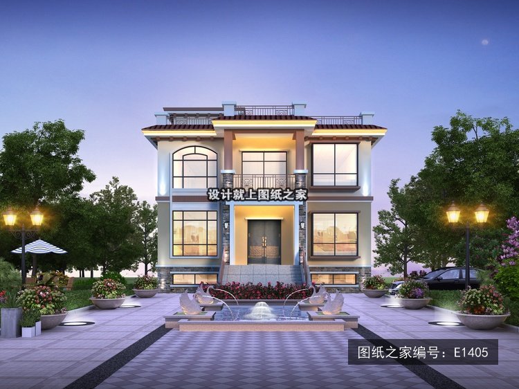 2026最新面宽11米二层别墅设计，25套图纸直接抄作业