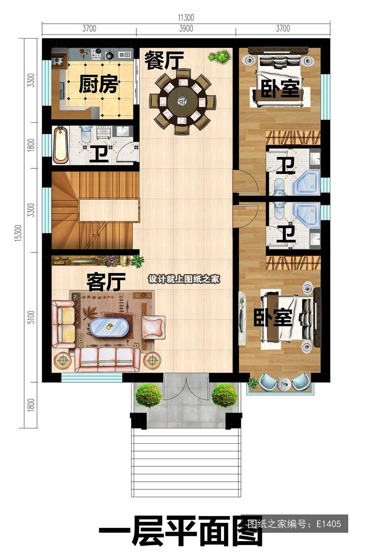 2026最新面宽11米二层别墅设计，25套图纸直接抄作业