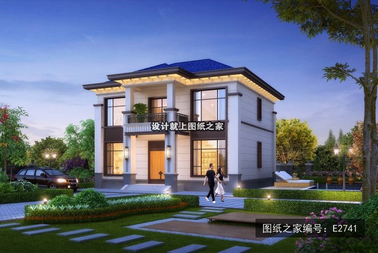 2026最新面宽11米二层别墅设计，25套图纸直接抄作业