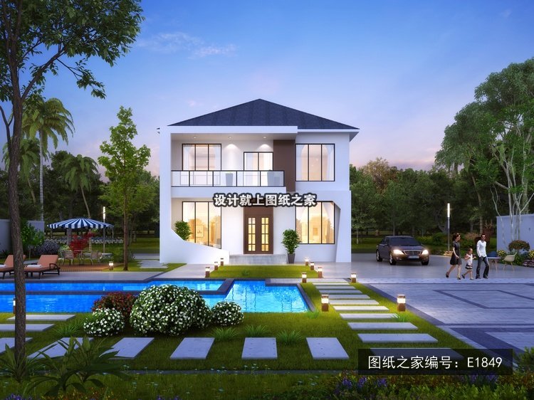 2026最新面宽11米二层别墅设计，25套图纸直接抄作业