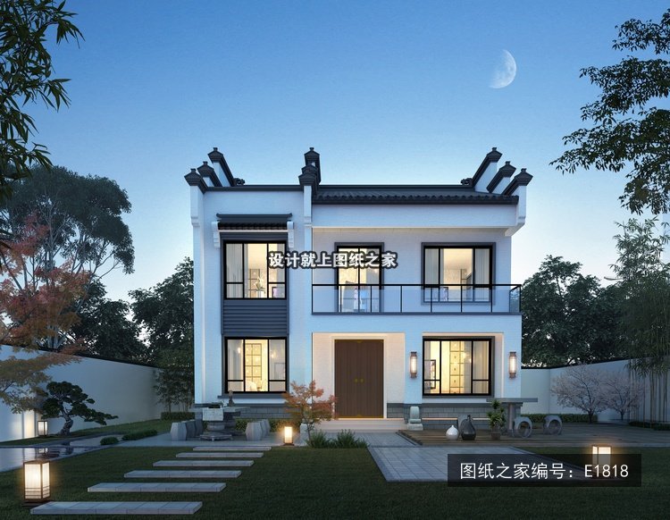 2026最新面宽11米二层别墅设计，25套图纸直接抄作业